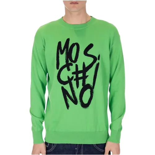 Knit Logo Sweater , male, Sizes: M - Moschino - Modalova