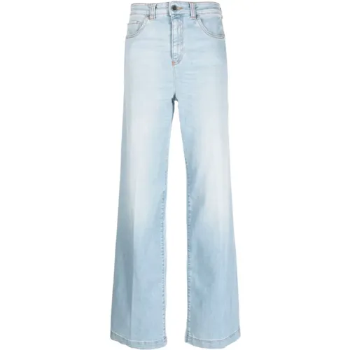 Wide Leg Five-Pocket Donna Jeans , Damen, Größe: W28 - Emporio Armani - Modalova