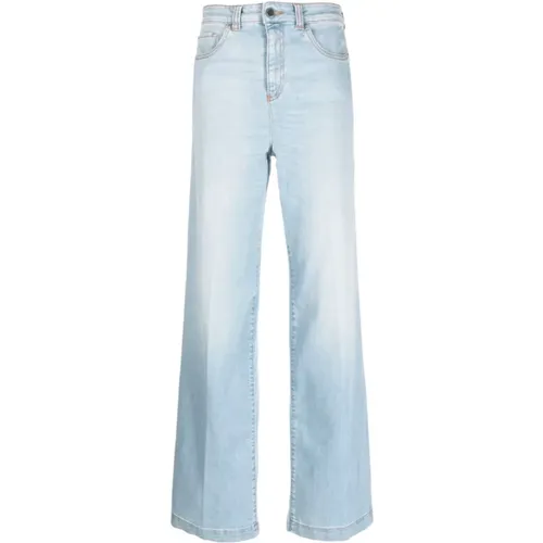 Wide Leg Five-Pocket Donna Jeans , Damen, Größe: W30 - Emporio Armani - Modalova