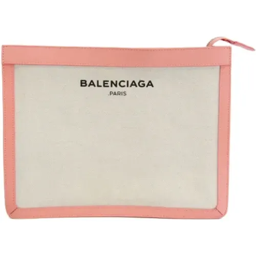 Pre-owned Canvas clutches , female, Sizes: ONE SIZE - Balenciaga Vintage - Modalova