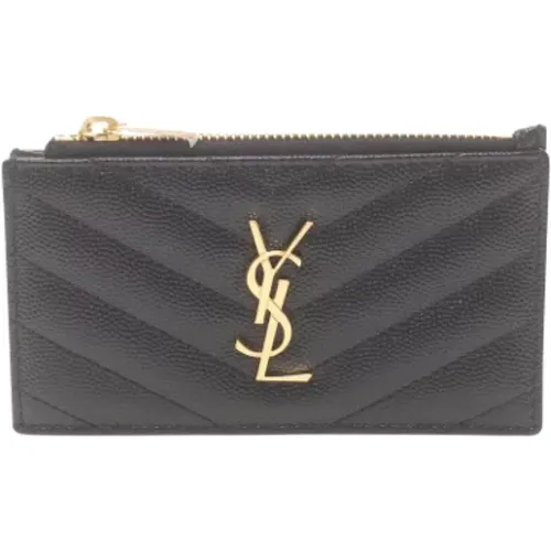 Pre-owned Leather wallets , female, Sizes: ONE SIZE - Yves Saint Laurent Vintage - Modalova