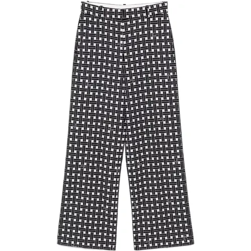 Patterned Trousers with Concealed Fastening , female, Sizes: M, S, XS - Kenzo - Modalova