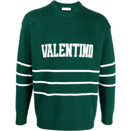 Logo-Intarsia Wolle-Kaschmir Pullover - Valentino Garavani - Modalova