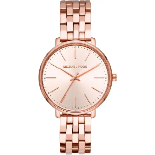 Pyper Rosegold Stainless Steel Watch , female, Sizes: ONE SIZE - Michael Kors - Modalova