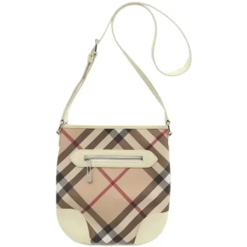 Pre-owned Canvas shoulder-bags , female, Sizes: ONE SIZE - Burberry Vintage - Modalova