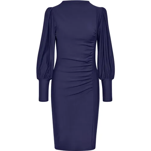 Feminines Midi-Kleid mit Puffärmeln , Damen, Größe: XS - Gestuz - Modalova