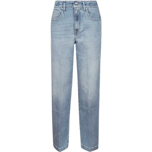 Medium High Waist Denim Jeans , female, Sizes: W25, W29, W30, W26, W28, W27, W31, W24 - Hand Picked - Modalova