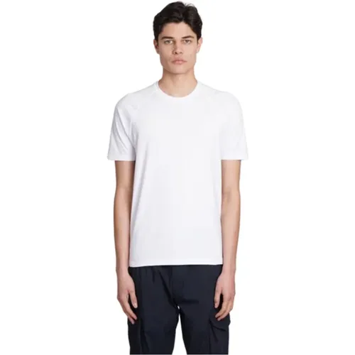 Baumwoll T-Shirt in Weiß , Herren, Größe: L - Aspesi - Modalova