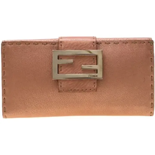 Pre-owned Leather wallets , female, Sizes: ONE SIZE - Fendi Vintage - Modalova