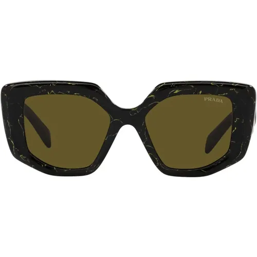 Stylish Sunglasses with Irregular Shape , unisex, Sizes: 50 MM - Prada - Modalova