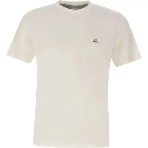Mens Cotton Logo T-shirt , male, Sizes: S, XL, M, L - C.P. Company - Modalova
