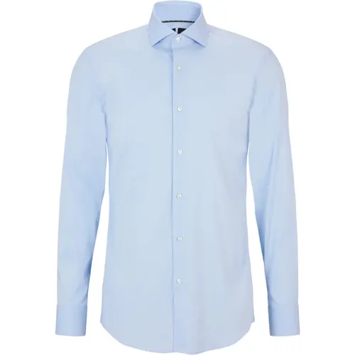 Mens Long Sleeve Shirt with Defined Fit and Easy Care Finish , male, Sizes: 2XL, 3XL, M, 6XL, S, 5XL, 4XL, L, XL - Hugo Boss - Modalova