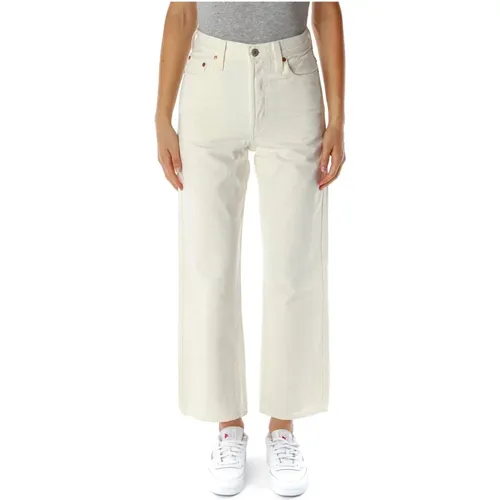 Levi's, Ribcage Ankle Straight Fit Highwaist Pants , Damen, Größe: W26 L27 - Levis - Modalova