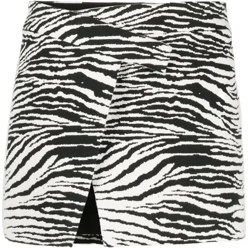 Clow Zebra-Print Minirock - The Attico - Modalova