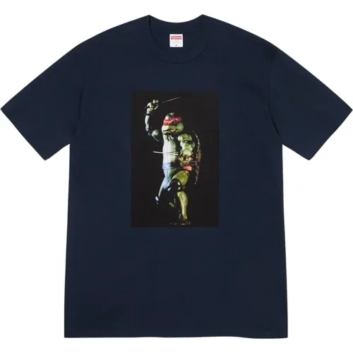 Navy Classic Tee Limited Edition , male, Sizes: M, XL, L, S - Supreme - Modalova