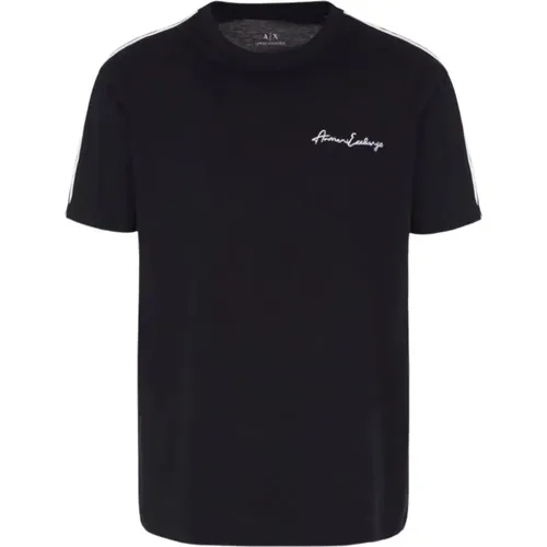 Elastic Knit T-shirt , male, Sizes: S, M, XL - Armani Exchange - Modalova