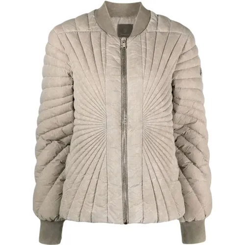 Loose Fit Quilted Bomber Coat by x Rick Owens , female, Sizes: XS - Moncler - Modalova