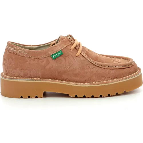 Bequeme Leder Derby Schuhe , Damen, Größe: 37 EU - Kickers - Modalova