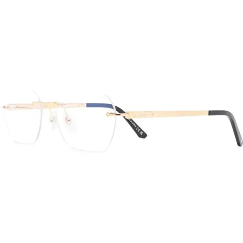 Goldene Optische Brille für den täglichen Gebrauch,Silberne Optische Brille,CT0407O 001 Brillengestell - Cartier - Modalova