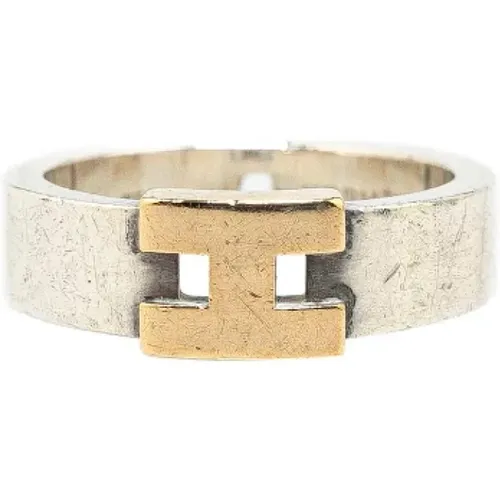 Pre-owned Metal rings , female, Sizes: ONE SIZE - Hermès Vintage - Modalova