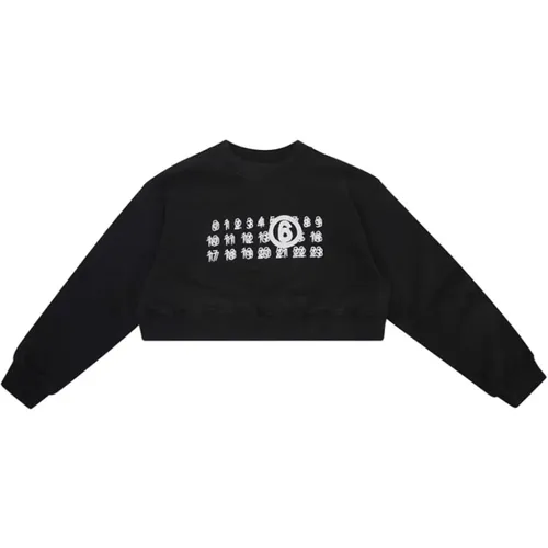 Schwarzer Sweatshirt Aw24 - MM6 Maison Margiela - Modalova