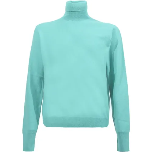 Kaschmir Rollkragenpullover Aqua Grün - Drumohr - Modalova