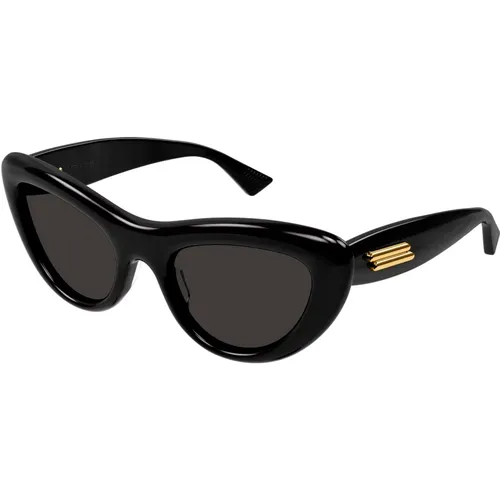 Grey Sunglasses Bv1282S , female, Sizes: 53 MM - Bottega Veneta - Modalova