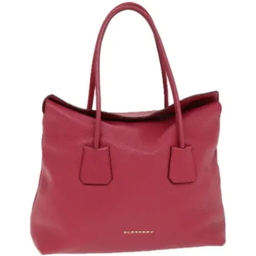 Pre-owned Leather totes , female, Sizes: ONE SIZE - Burberry Vintage - Modalova