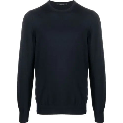 Sweaters - Girocollo Rasato , male, Sizes: L, 4XL, 5XL, S, 2XL, 3XL, M - Tagliatore - Modalova