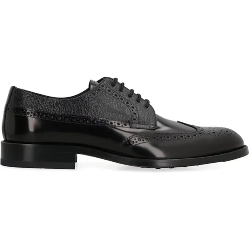 Brogue Lederschnürschuhe , Herren, Größe: 44 1/2 EU - TOD'S - Modalova