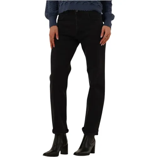 Schwarze Straight Leg Jeans Maijke - Replay - Modalova