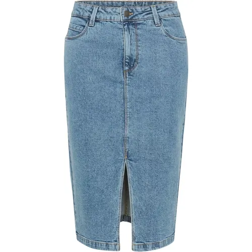 Denim Rock Hellblau Gewaschen , Damen, Größe: 2XL - Kaffe - Modalova