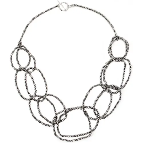 Elegante Perlenkette , Damen, Größe: ONE Size - Le Tricot Perugia - Modalova