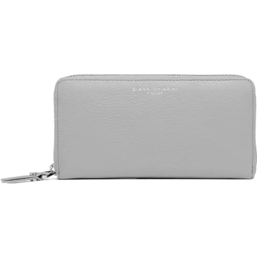 Hammered Leather Wallet with Multiple Compartments , female, Sizes: ONE SIZE - Gianni Chiarini - Modalova