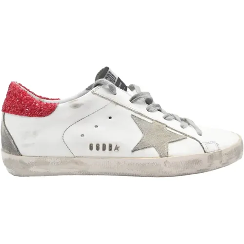 Superstar and Red Star Sneakers , female, Sizes: 6 UK - Golden Goose - Modalova