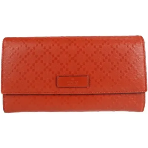 Pre-owned Leather wallets , female, Sizes: ONE SIZE - Gucci Vintage - Modalova