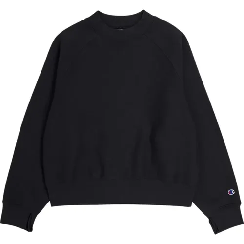 Klassischer Schwarzer Crewneck Sweatshirt - Champion - Modalova