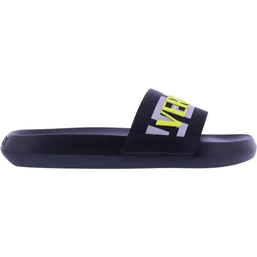 Herren Pool Slide Sandalen , Herren, Größe: 41 EU - Versace - Modalova