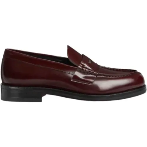 Silberner Loafer mit Maskendetail , Herren, Größe: 39 EU - Dsquared2 - Modalova