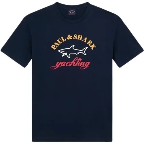 T-Shirts , Herren, Größe: S - PAUL & SHARK - Modalova