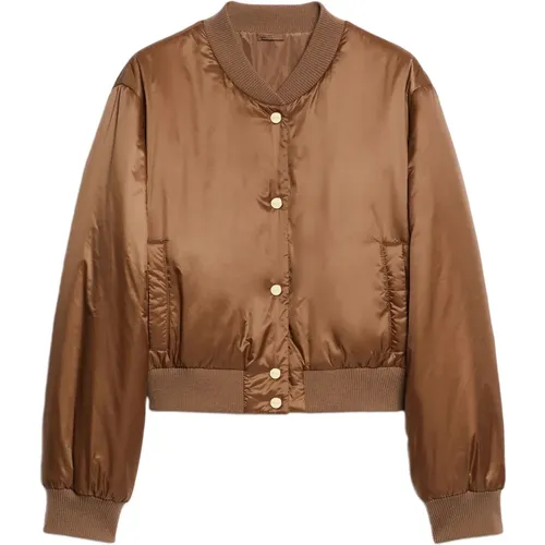 Bomber Jacket Water-Repellent Canvas , female, Sizes: S, L, XL, M - Max Mara - Modalova