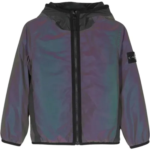 Kinder Iridescent Compass Mantel - Stone Island - Modalova