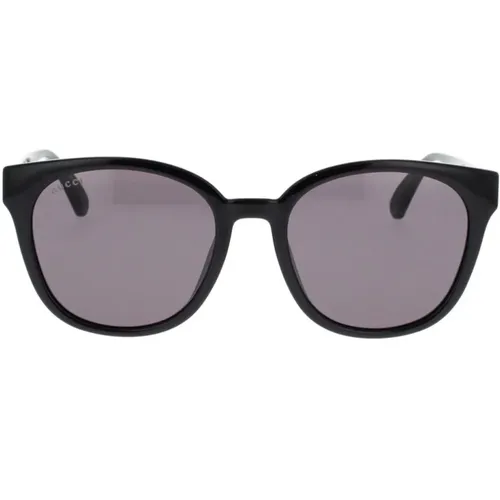 Stylische Cat-Eye Sonnenbrille mit ikonischem Webdesign - Gucci - Modalova
