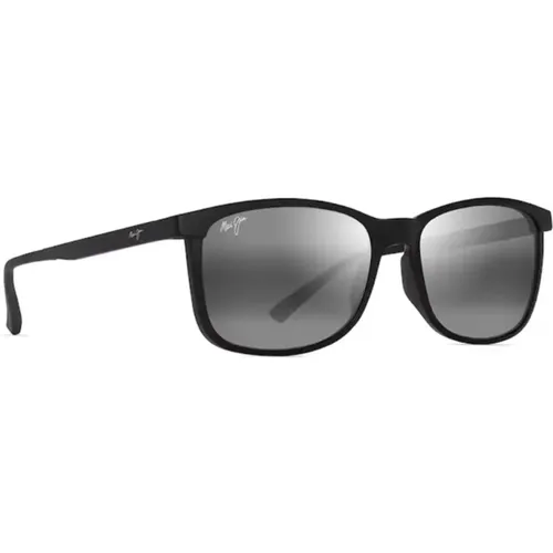 Polarisierte Sonnenbrille Schwarz Matt Rahmen - Maui Jim - Modalova