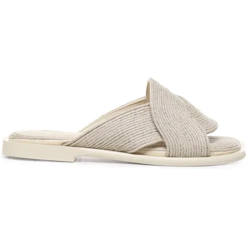 Jute Slide Sandalen Natürlich - Loewe - Modalova