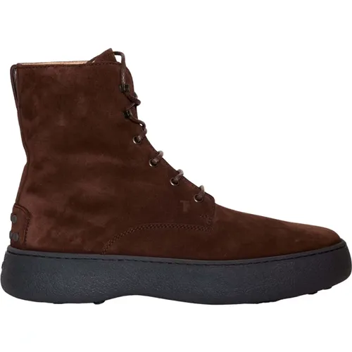 Leather Ankle Boots , male, Sizes: 10 UK, 9 1/2 UK - TOD'S - Modalova