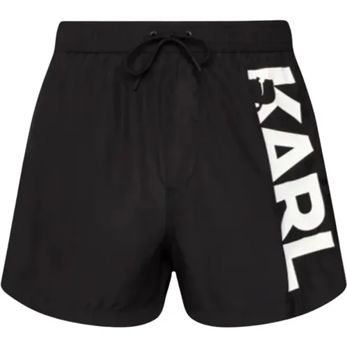 Herren Logo Boardshorts , Herren, Größe: S - Karl Lagerfeld - Modalova