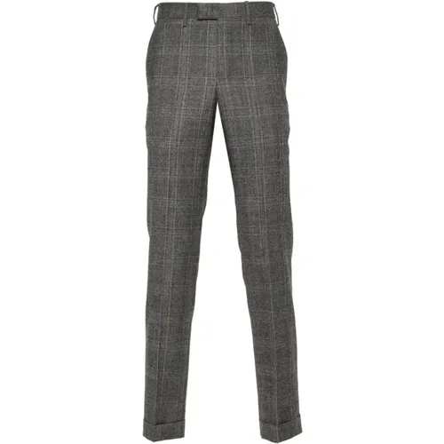 Grey Wool Check Trousers , male, Sizes: 2XL, L, M, XL - PT Torino - Modalova