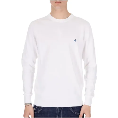 Cotton Pullover Sweater with Logo , male, Sizes: XL - Brooksfield - Modalova