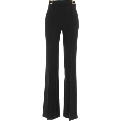 Trousers with crease , female, Sizes: XL, XS, S, L, M - Elisabetta Franchi - Modalova